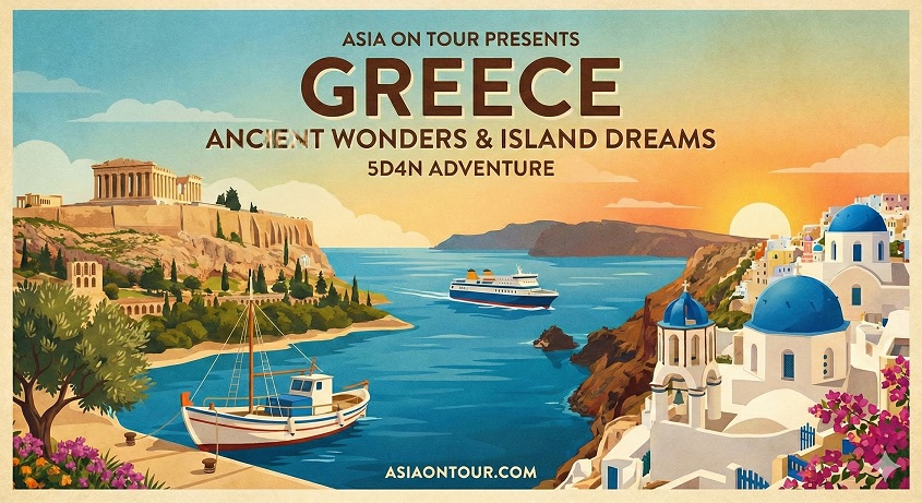 ทัวร์ส่วนตัวกรีซ 5 วัน 4 คืน (รวมที่พัก)